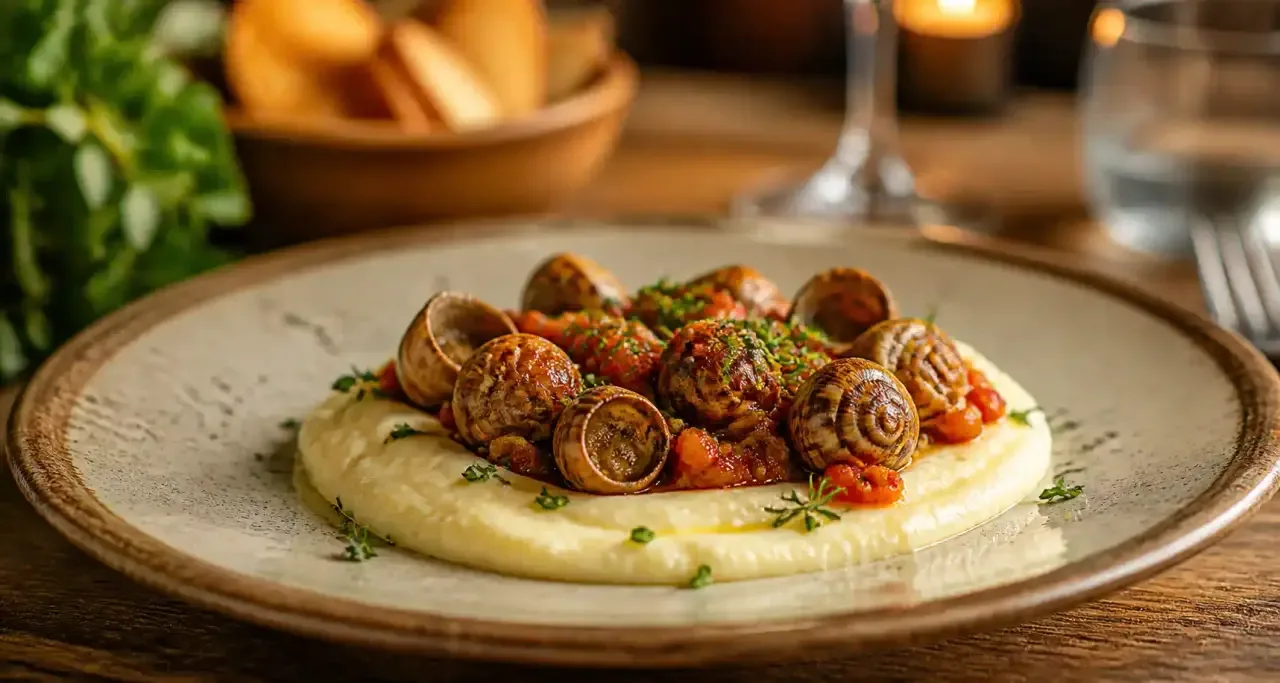 Assiette gastronomique catalane dans un restaurant du Roussillon