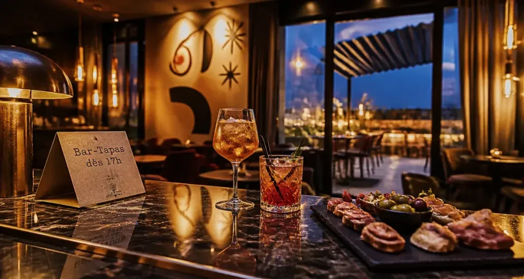 dali hôtel perpignan restaurant : bar-tapas sur rooftop
