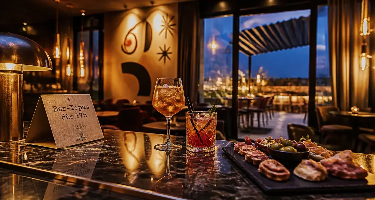 dali hôtel perpignan restaurant : bar-tapas sur rooftop