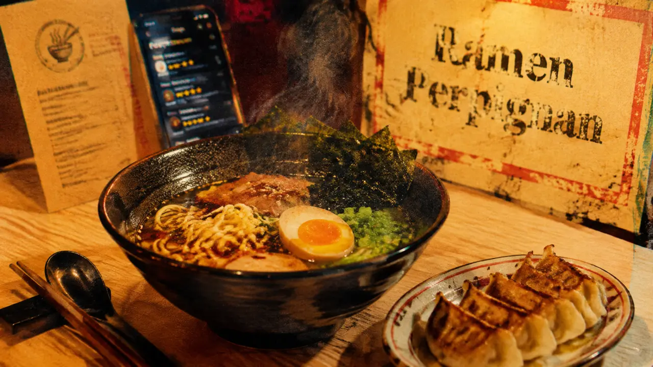 Meilleur restaurant japonais Perpignan : ramen fumant et gyozas dorés