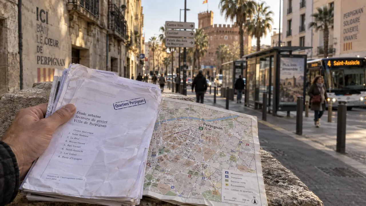 Quartier perpignan : documents et plan de ville pour choisir centre, nord ou sud