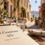 Restaurant au goustous perpignan : terrasse en centre historique