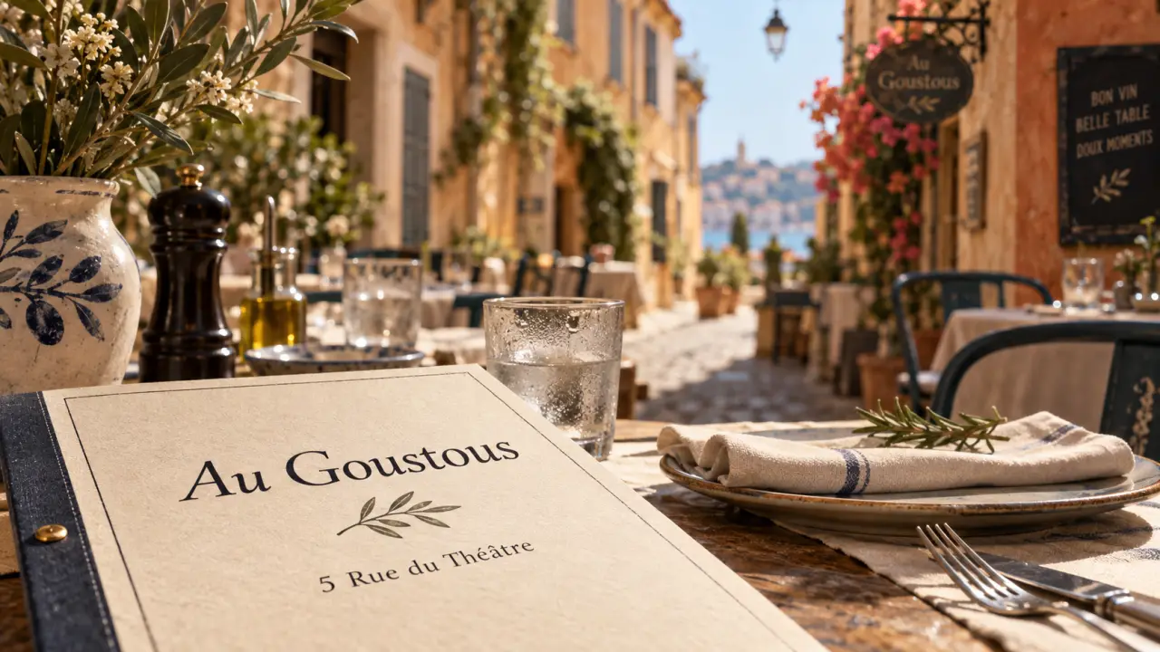 Restaurant au goustous perpignan : terrasse en centre historique