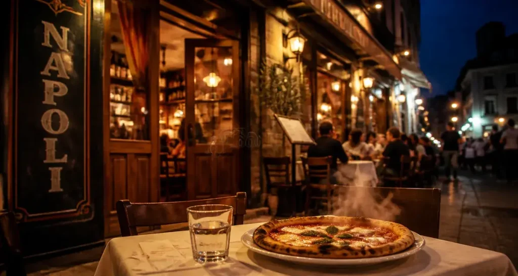 Restaurant Napoli Perpignan : pizza au feu de bois en terrasse place de Catalogne