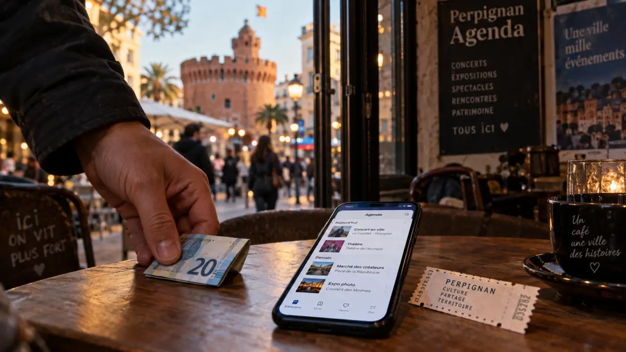 Événements Perpignan : billet et agenda sur téléphone