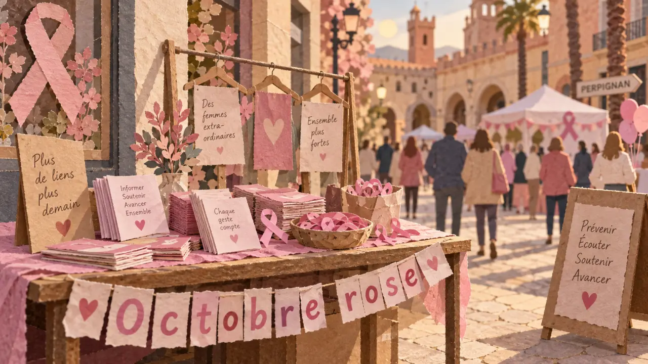 Un grand déballage aux couleurs d’Octobre rose samedi à Perpignan